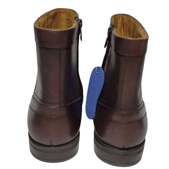 Florsheim Midtown Boot Zip Plain Toe Mens Size 11 D Brown Genuine Leather NEW - Picture 6 of 16